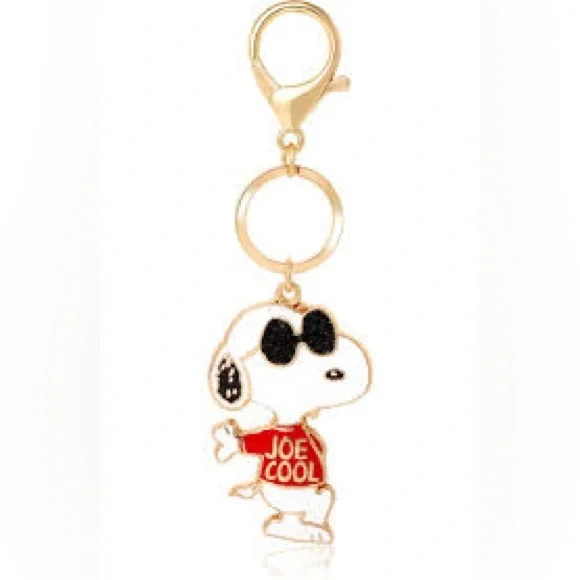 Peanuts Snoopy joe cool Keychain with Red and Black Highlights - Picture 2 of 6